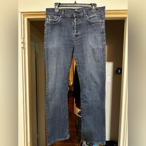 7 For All Mankind Blue Denim Jeans 34W X 30L